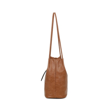 Poppered Snap Closure Shoulder Bag - Available in 5 Colours