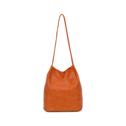 Poppered Snap Closure Shoulder Bag - Available in 5 Colours