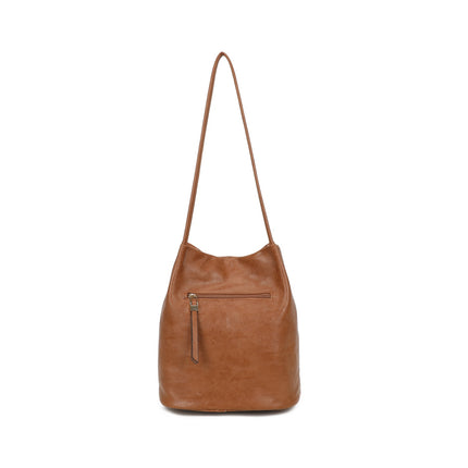 Poppered Snap Closure Shoulder Bag - Available in 5 Colours