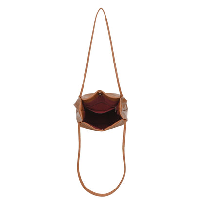 Poppered Snap Closure Shoulder Bag - Available in 5 Colours