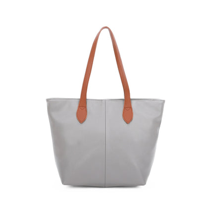 Zipped Shoulder Bag with Contrasting Straps - Available in 10 Colours