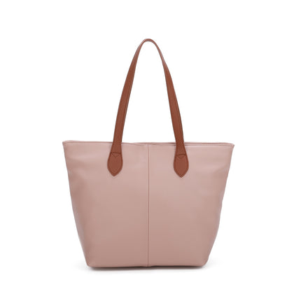 Zipped Shoulder Bag with Contrasting Straps - Available in 10 Colours
