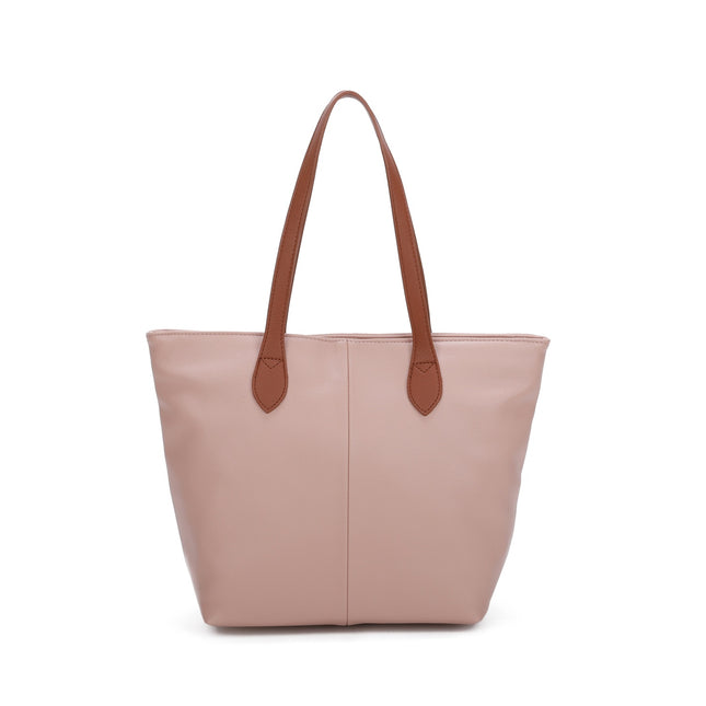 Zipped Shoulder Bag with Contrasting Straps - Available in 10 Colours