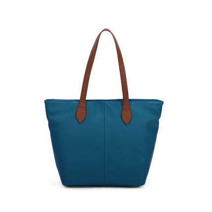Zipped Shoulder Bag with Contrasting Straps - Available in 10 Colours
