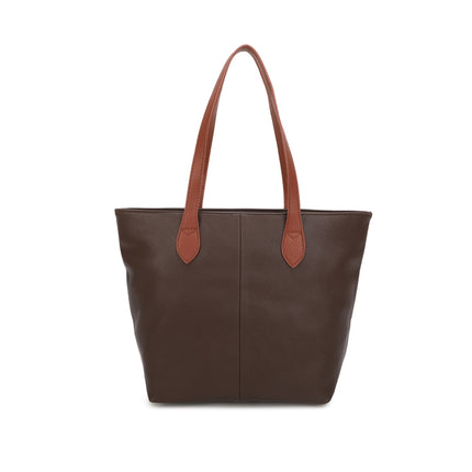 Zipped Shoulder Bag with Contrasting Straps - Available in 10 Colours