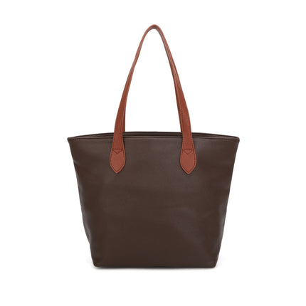 Zipped Shoulder Bag with Contrasting Straps - Available in 10 Colours