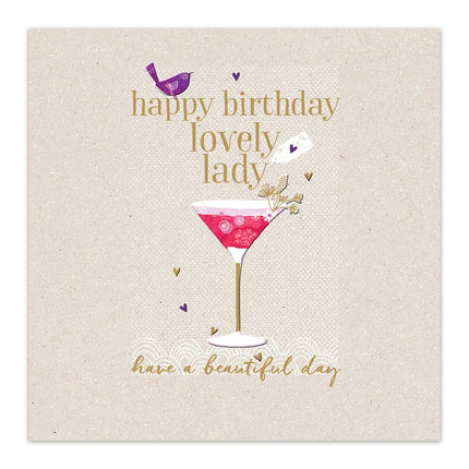 Birthday Card for Her – Elegant Cocktail Design