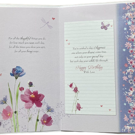 Birthday Card for Daughter-in-Law – Floral Design