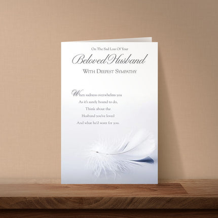 Sympathy Card for Loss of Husband – Simple & Heartfelt Design