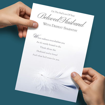 Sympathy Card for Loss of Husband – Simple & Heartfelt Design