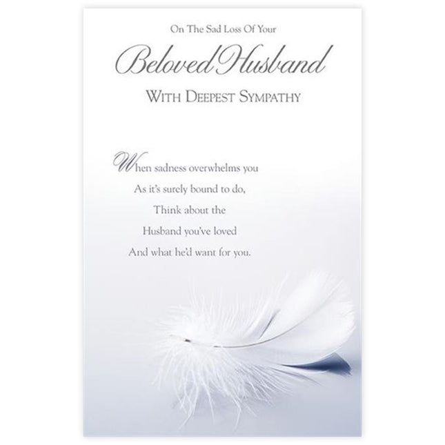 Sympathy Card for Loss of Husband – Simple & Heartfelt Design