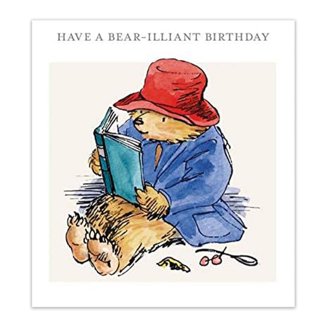 Birthday Card for Children – Paddington Bear Bear-illiant Design