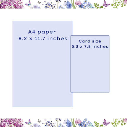 Birthday Card for Special Friend – Floral & Butterfly Foil Design