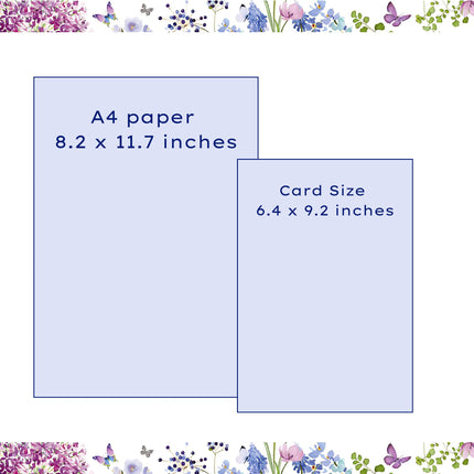 Birthday Card for Daughter – Turquoise Butterflies Elegant Flitter Design
