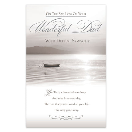 Sympathy Card - On the Sad Loss of Your Wonderful Dad