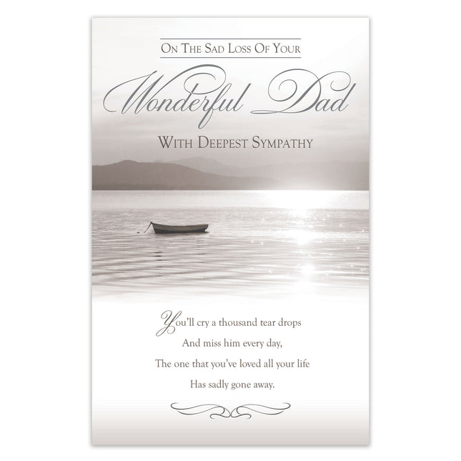 Sympathy Card - On the Sad Loss of Your Wonderful Dad