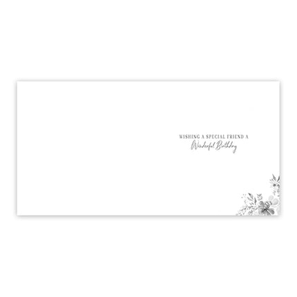 Birthday Card for Special Friend, Butterflies & Flowers