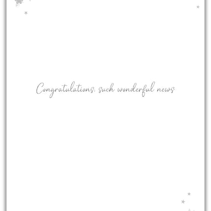 Thank You For A Baby Grandson Card - To Love and Treasure - Cute Rabbit and Rainbow Artistic Design - Made in the UK - Eco-Friendly