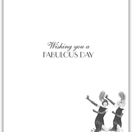 Birthday Card for Her – Stylish Art Deco Flapper Girls Design