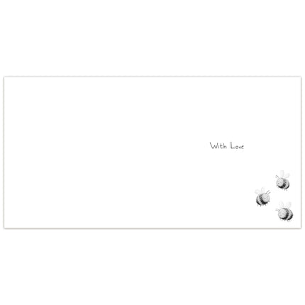 Thank You Card - Cute Bee Design - 'You're the Bees Knees!' - Premium Thank You Greeting Card with Envelope for Someone Special