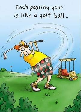 Birthday Card for Him – Humorous Golf Design