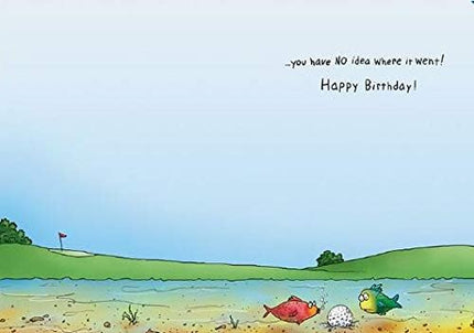 Birthday Card for Him – Humorous Golf Design