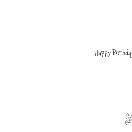Funny Birthday Card for Him or Her - Humorous Elephant Design - Happy Birthday Card for Children, Teens or Adults - Foil Finish