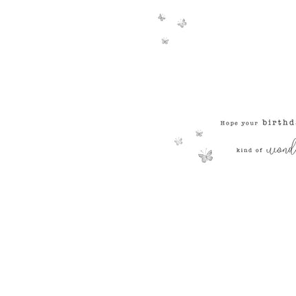 Birthday Card for Women - Feminine Paris Café Design - Embossed Foil Finish - Elegant Birthday Greeting Card