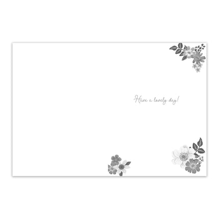Birthday Card for Her - Butterflies & Flowers with 3D Embellishments & Foil Finish, Eco-Friendly & Made in the UK