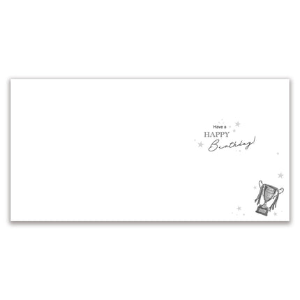 Birthday Card for Son - Sporty Football Design - Embossed Gold Foil Finish - Premium Sports Greeting Card with Envelope