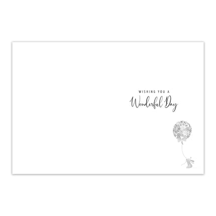 Birthday Card for a Special Great Granddaughter - Bunny Rabbit and Balloons Design with Foil Finish, Eco-Friendly & Made in the UK