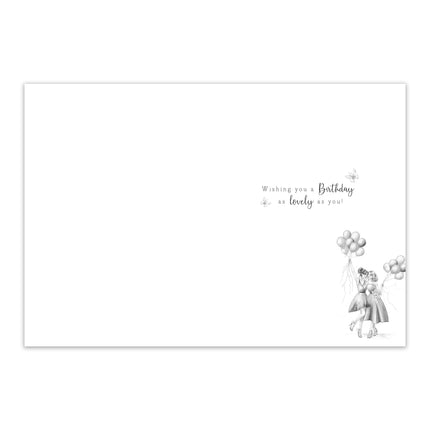 Birthday Card for a Special Friend - Stylish Feminine Design with Embossed Foil Finish, Eco-Friendly & Made in the UK