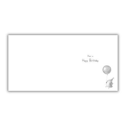 Birthday Card for Women - Cute Birds & Balloons Design - 'A Little Birdie Told Me It's Your Birthday' - Embossed Gold Foil Finish - Premium Greeting Card with Envelope for Her