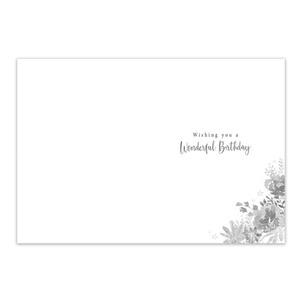 100th Birthday Card for Her - Vibrant Floral Design with Embossed Foil Finish, Eco-Friendly & Made in the UK