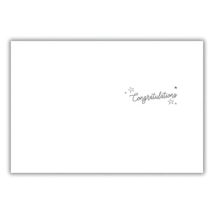 Graduation Congratulations Card - Graduation Card with Dachshund Dog and Stars Design with a 'You Clever Sausage' Message