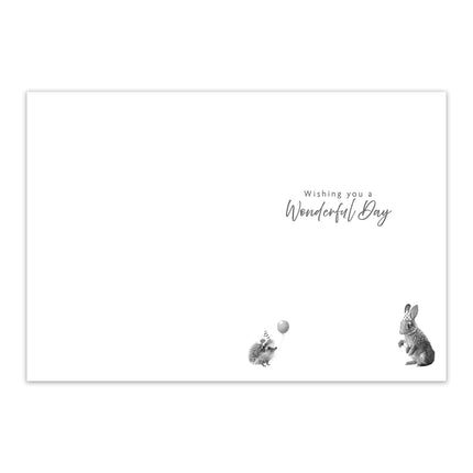 Birthday Card - Wildlife Birthday Party - 3D Embellishment & Foil Finish - Eco-Friendly & Made in the UK