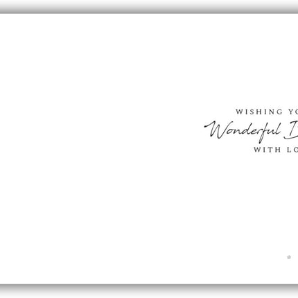Birthday Card for Granddaughter – Balloons, Flowers & Butterfly Design