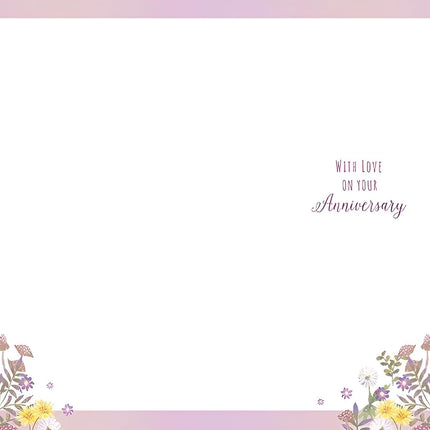 Special Sister and Brother-in-Law Anniversary Card - Happy Anniversary Card with Cute Artistic Floral Hedgehog Design - Anniversary Card for a Special Couple