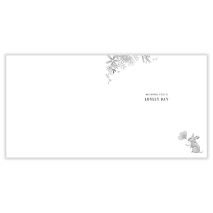 Birthday Card for Women - Adorable Woodland Animals & Party Design - Embossed Gold Foil Finish - Premium Greeting Card with Envelope
