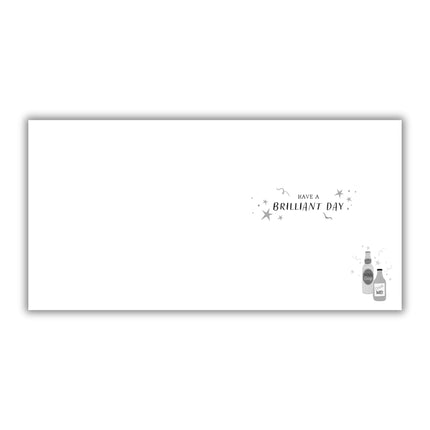 Birthday Card for Men - Contemporary Beer Design - Embossed Foil Finish - Stylish Birthday Greeting Card with Envelope