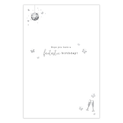 Birthday Card for Granddaughter - Pretty Girl & Floral Balloons Design - Premium Greeting Card with Envelope