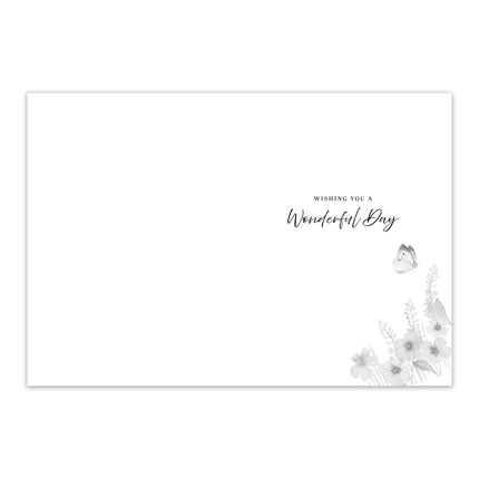 Birthday Card for Her - Cute Hedgehog & Butterfly with 3D Embellishments & Foil Finish, Eco-Friendly & Made in the UK