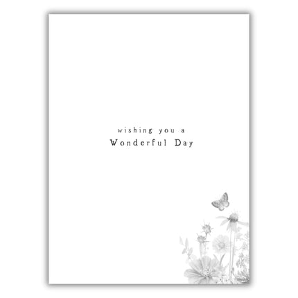 70th Birthday Card for Women - Pretty Floral and Butterfly Design - Vibrant Birthday Greeting Card with Envelope - For Her