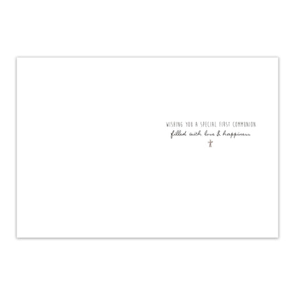 First Holy Communion Card, Religious Design