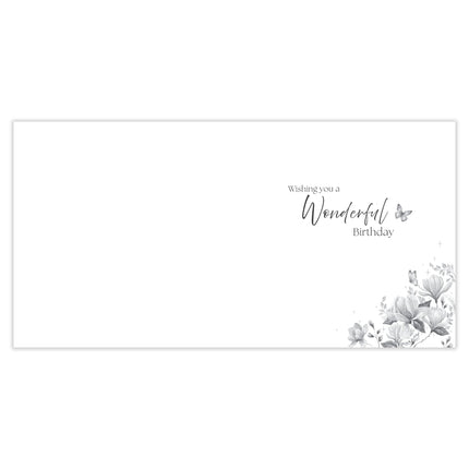 Birthday Card for Special Friend - Lovely Floral Butterflies Design - Premium Greeting Card for Her with Envelope