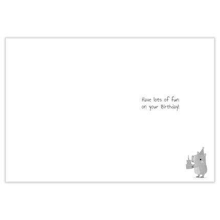 Birthday Card for Women or Girls - Cute Capybara Party Design - Embossed Gold Foil Finish - Premium Greeting Card with Envelope