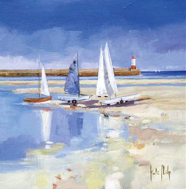 Blank Greeting Card - Sailing Boats at Berwick Upon Tweed, Eco-Friendly & Made in the UK