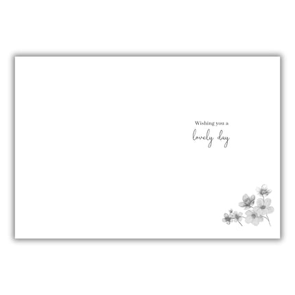 Birthday Card for Women - Stunning Floral Design - Embossed Foil Finish - Elegant Birthday Greeting Card with Envelope
