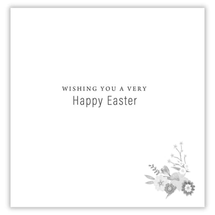 Easter Greeting Cards Pack of 6 - Happy Easter Cards with 2 Assorted Spring Flowers Designs - Daffodils and Tulips - General Multipack for Family and Friends - 127 x 127mm