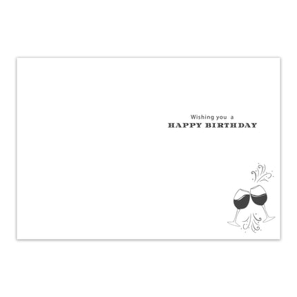 85th Birthday Card - Aged to Perfection Wine Design with Embossed Foil Finish, Eco-Friendly & Made in the UK